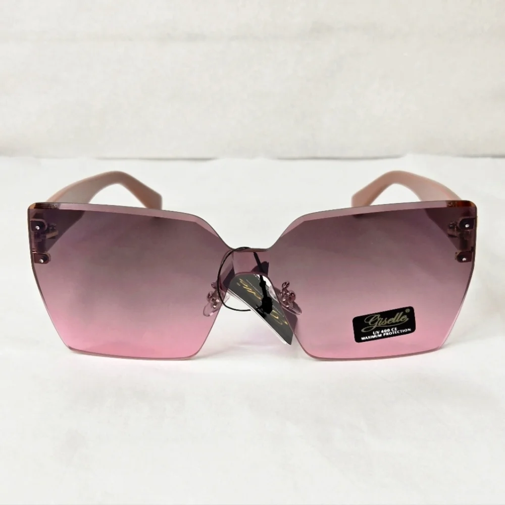 Giselle Rimless Gradient Lens Contemporary Collection Women's Sunglasses - Picture 1 of 10